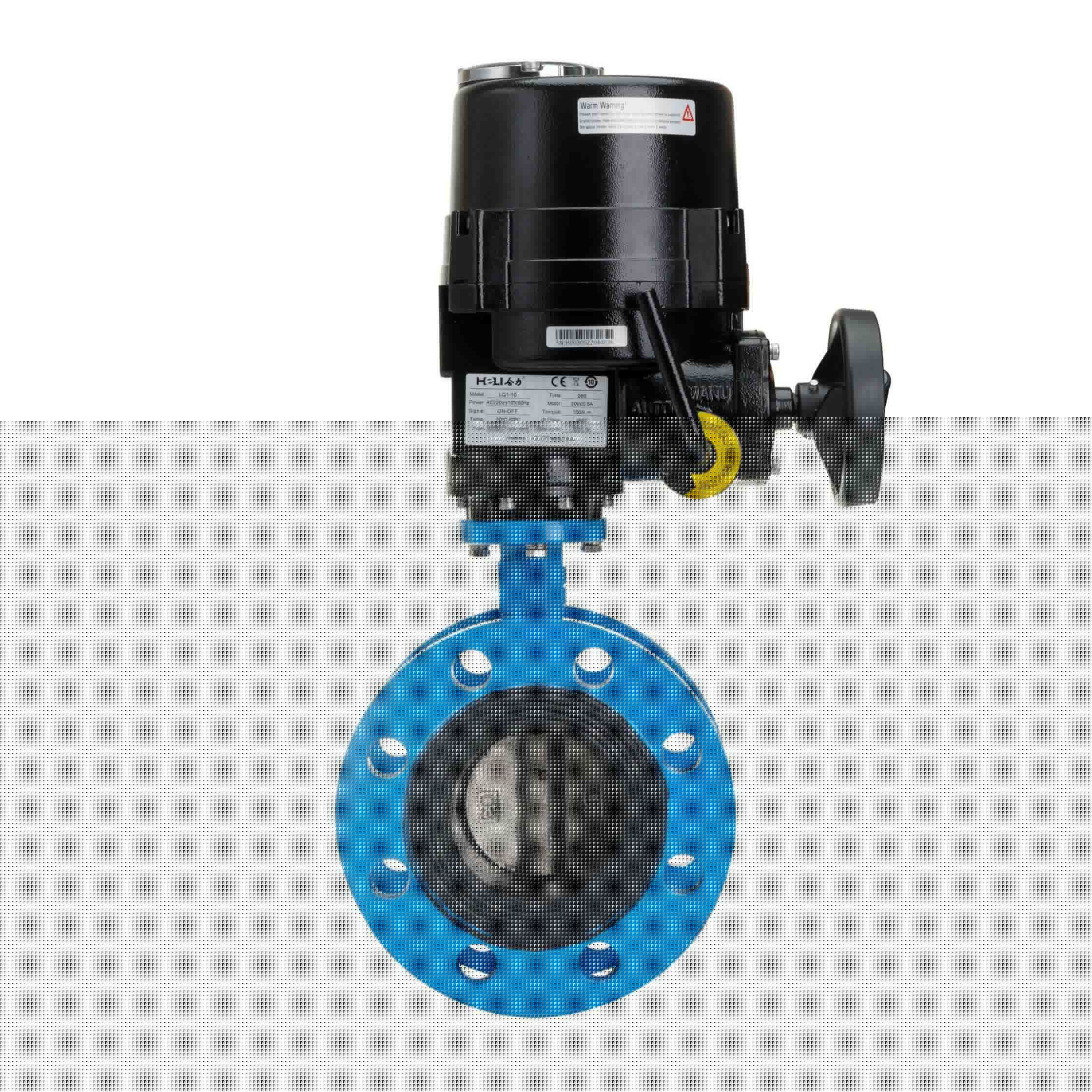 锂电电动法兰式蝶阀